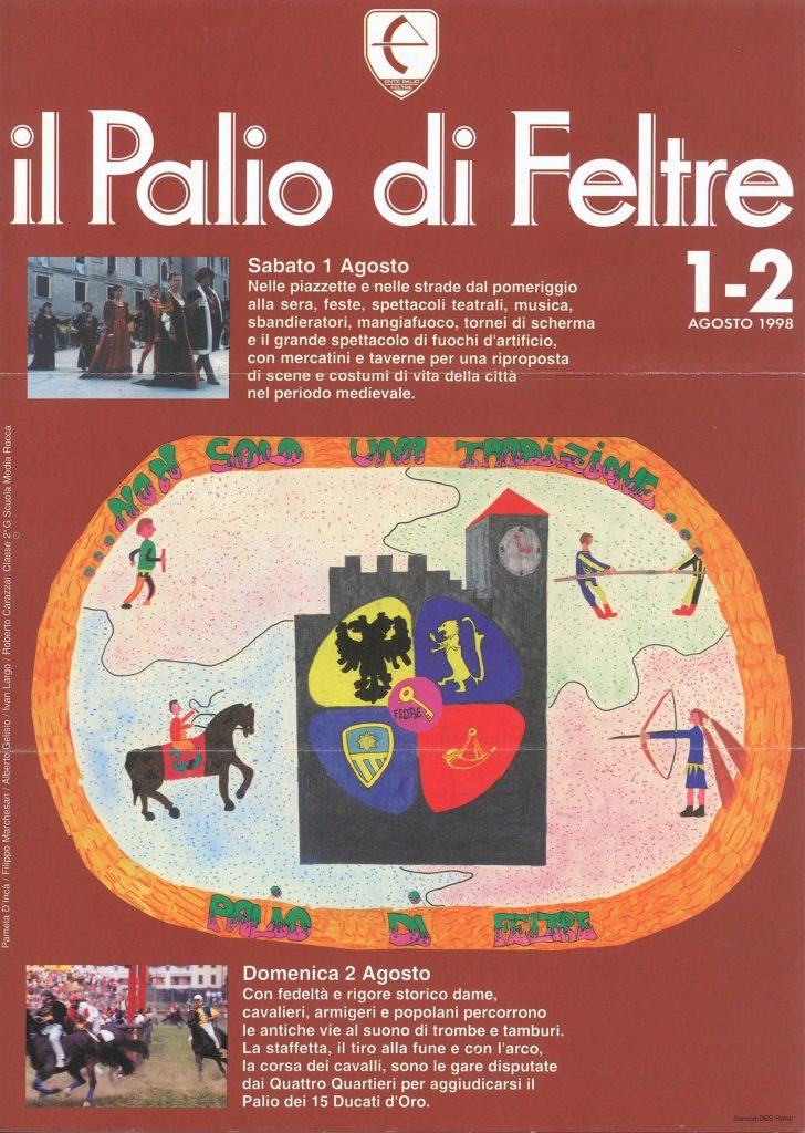 Volantino Palio di Feltre 1998