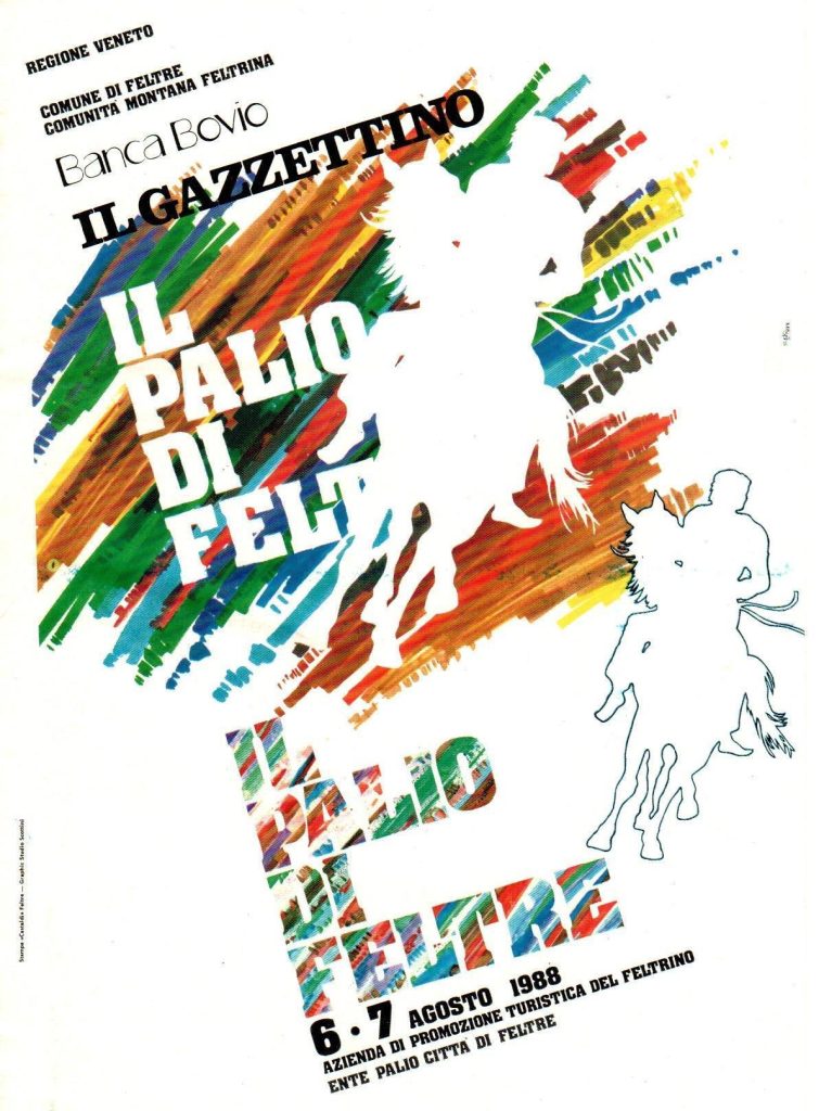 Volantino Palio di Feltre 1988