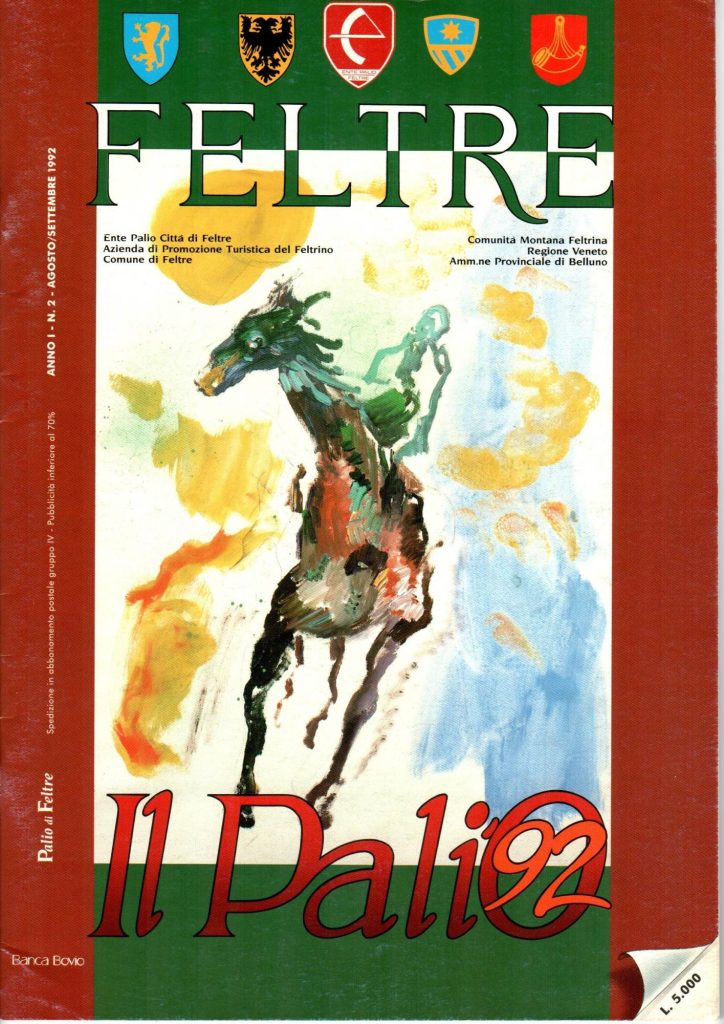 Libretto Palio di Feltre 1992 ago/set