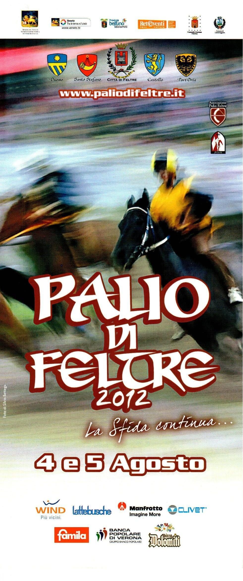 Volantino Palio di Feltre 2012