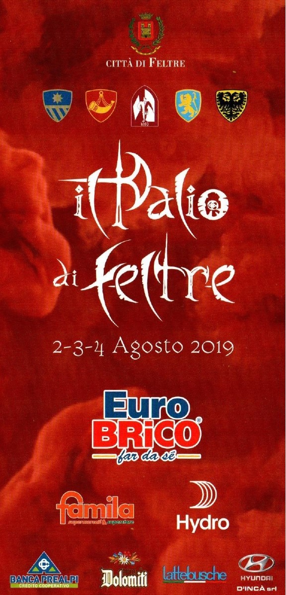 Volantino Palio di Feltre 2019