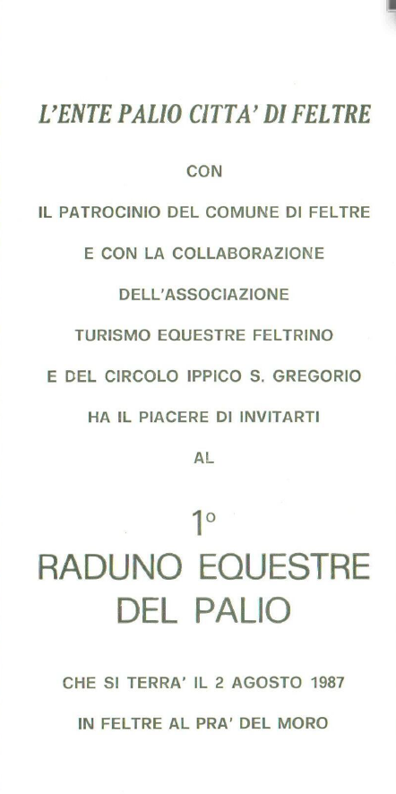 1° Raduno Equestre del Palio