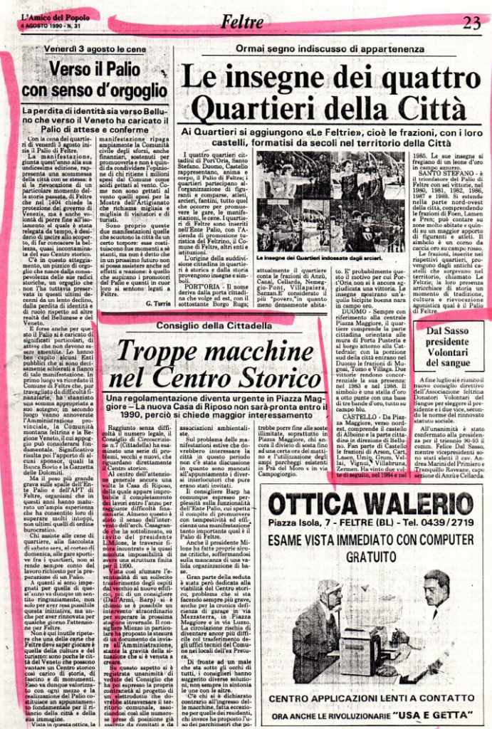 2/2 Rassegna degli articoli delle principali testate locali sul Palio 1990