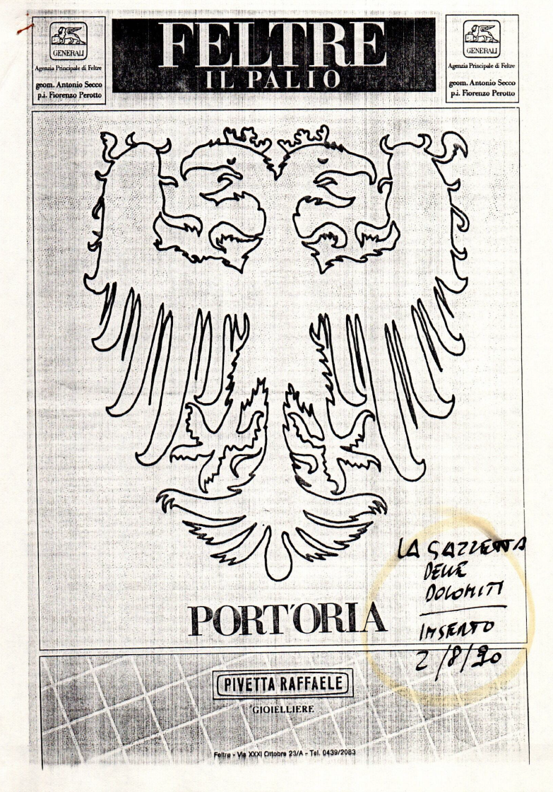 Inserto Gazzetta delle Dolomiti sul Quartiere Port’Oria 1990