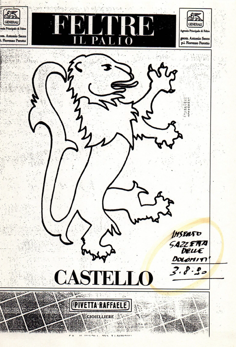 Inserto Gazzetta delle Dolomiti sul Quartiere Castello 1990