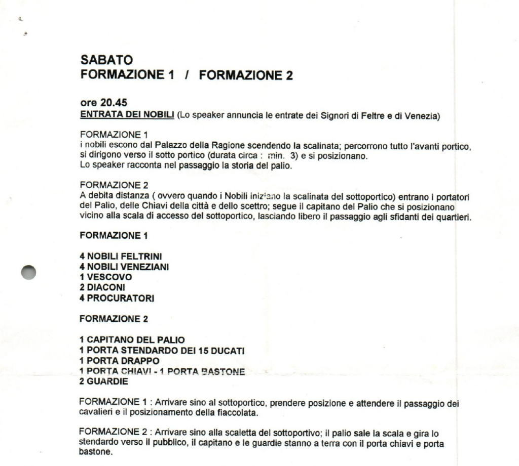 Formazioni Corteo di sabato sera, 1997