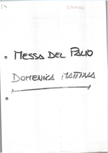 Programma della domenica del Palio 1998