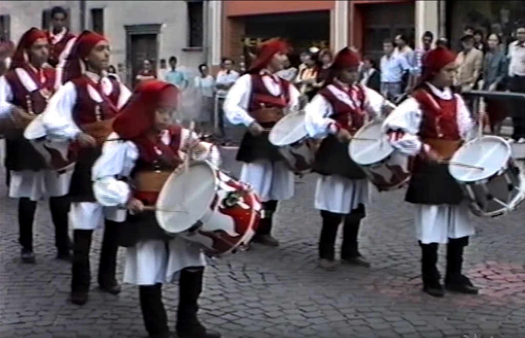 Riprese video Palio di Feltre, 6 agosto 1989
